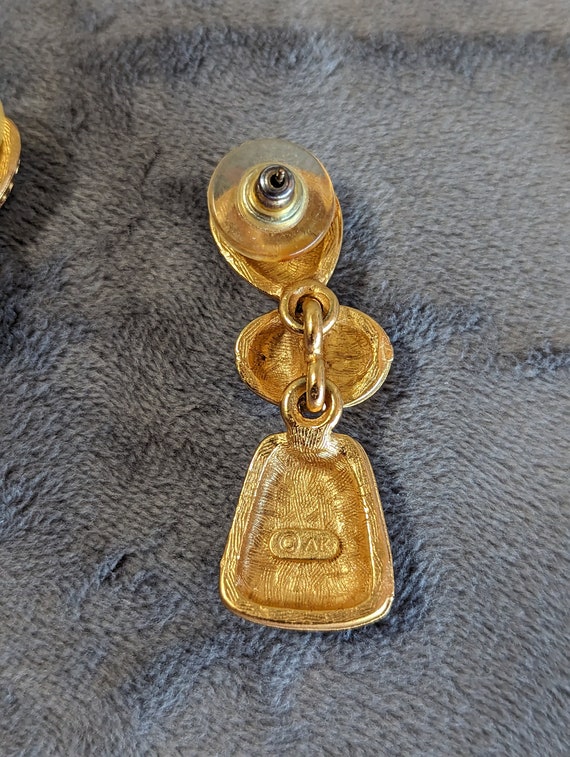 Anne Klein Gripoix Earrings-Vintage Byzantine Etr… - image 7