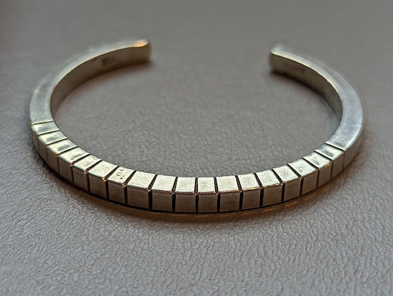 Thicker Signed Vintage Native American Navajo Lapis Sterling Silver Bracelet Thicker Signed Vintage Native American Navajo Lapis Sterling Silver Bracelet