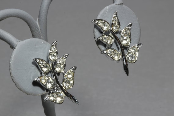 Vintage Sarah Coventry Rhinestone Earrings, Signe… - image 3