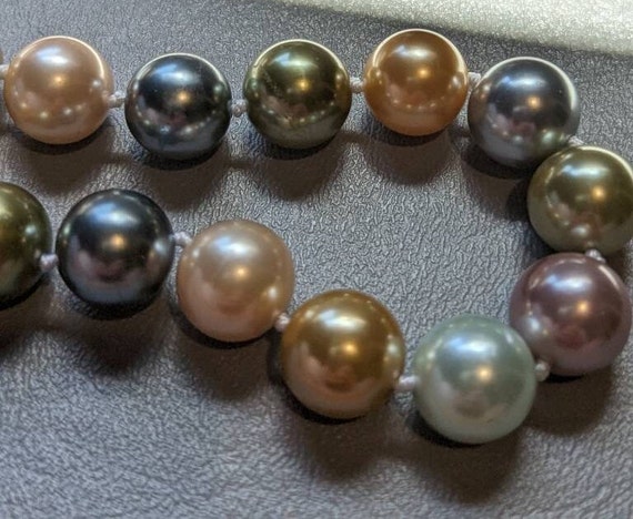 Kenneth Jay Lane Necklace-KJL Faux Pastel Large P… - image 5