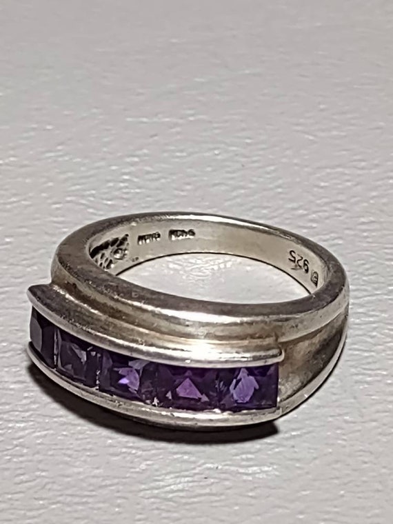 Amethyst Ring-Sterling Silver-Designer Jewelry-Mic
