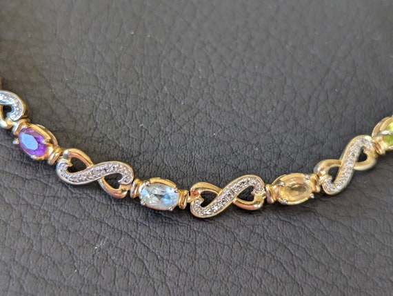 Bracelet à maillons de pierres précieuses multiples Ross Simons