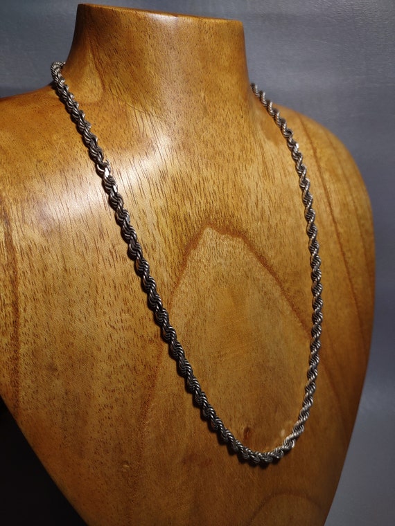 Sterling Silver 3mm Cable Chain Necklace-925 18" … - image 5