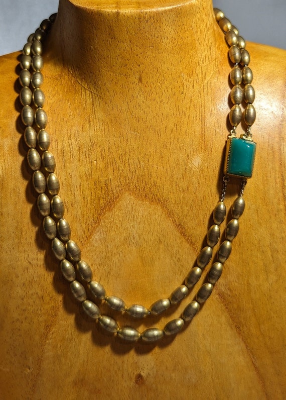 Antique Fishel Nessler FN Co Bead Necklace-Art Dec
