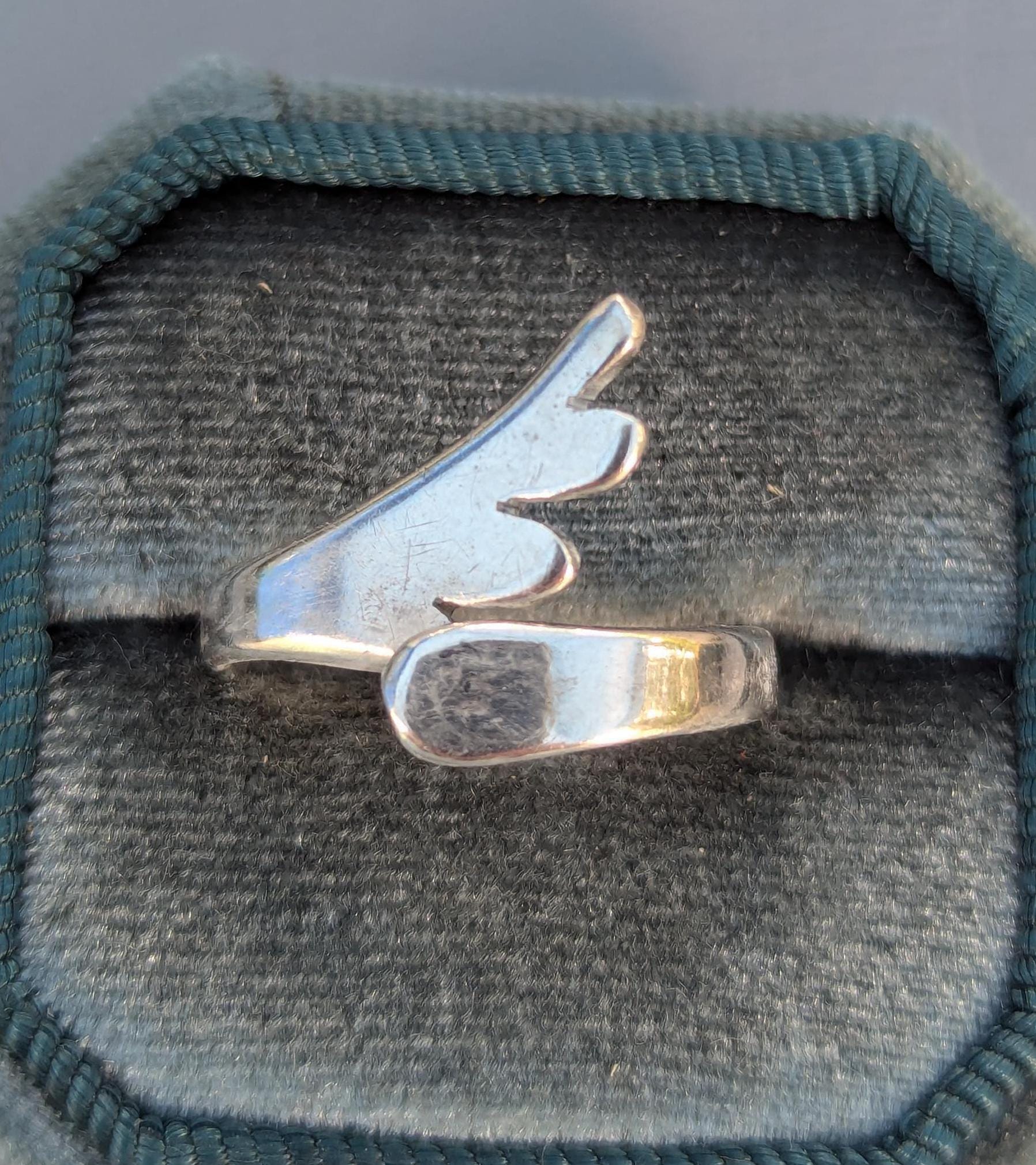 Vintage メキシコ製TAXCO シルバー925 モダニスト スターリング ヴィンテージ タスコ メキシコ スターリングシルバー バイパスリング