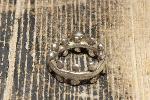 Sterling Silver Amethyst & Garnet Ring, Vintage A… - image 5