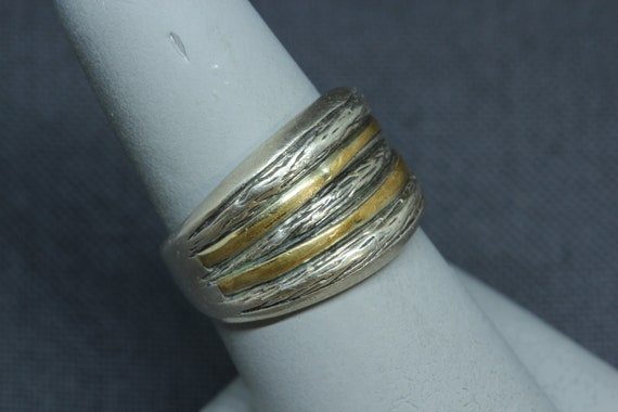 Sterling Silver Modernist Ring-Fine Vintage Ring-… - image 3