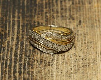 OTC Diamond Sterling Silver 925 Ring signed Designer Fine Jewelry