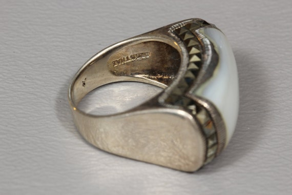 Technibond Sterling Silver Ring: Mother of Pearl … - image 4