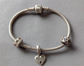 Pandora Sterling Silver K charm - Etsy 日本