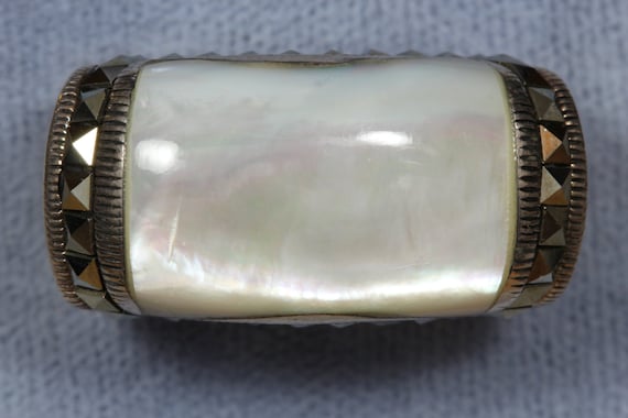 Technibond Sterling Silver Ring: Mother of Pearl … - image 5