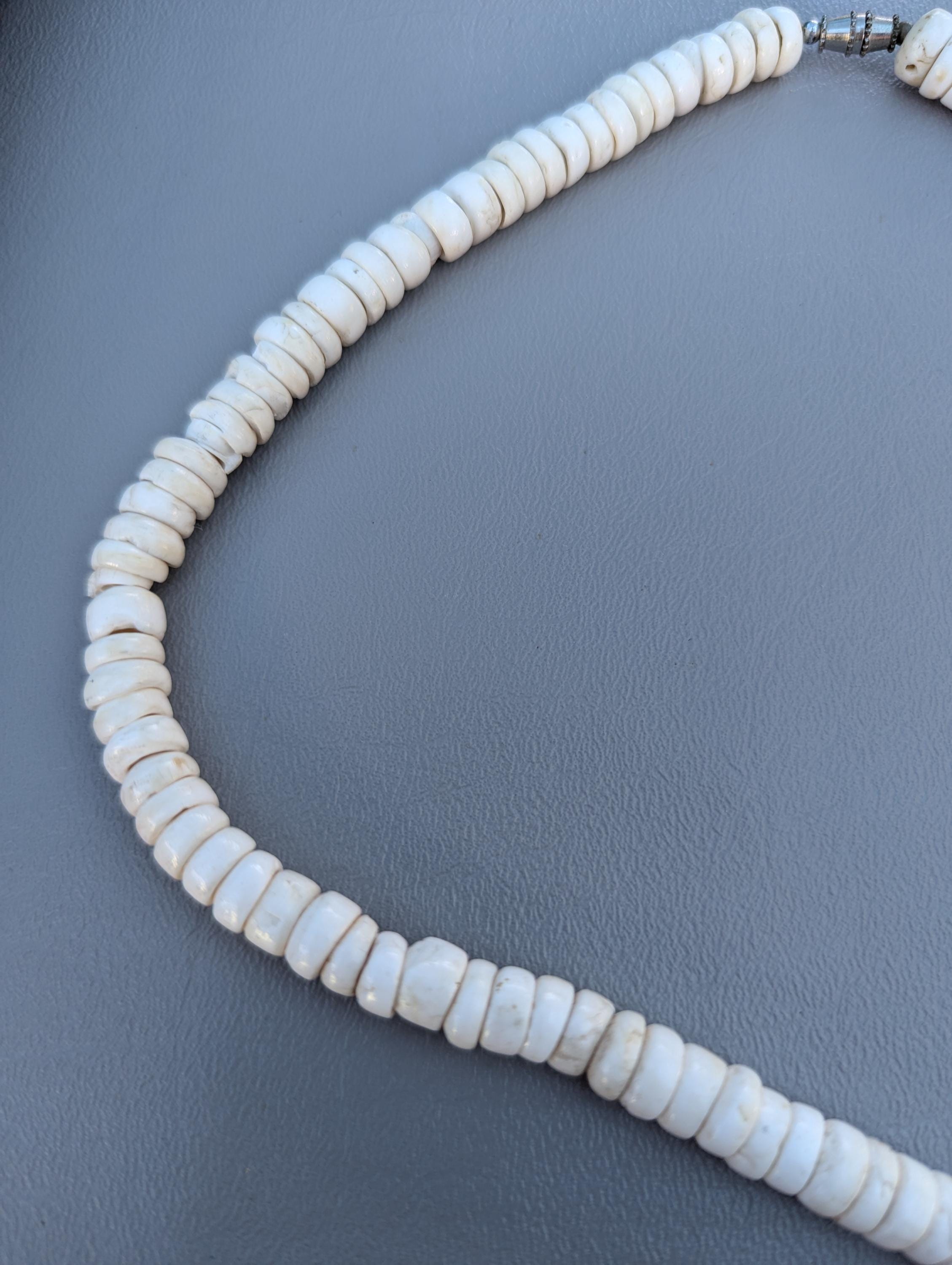 1980s ビンテージ ハワイアン Puka Shell Necklace-エポンaf705 5番 