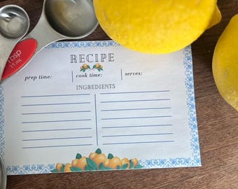 Receitas de Limões de Amalfi - editáveis e imprimíveis