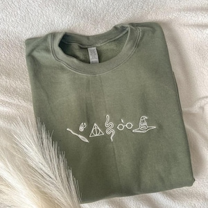 Broderidesign för trollstav, julbroderad, fantasy-trollkarlsbroderifil, vintage HP, 5 storlekar, direkt nedladdning