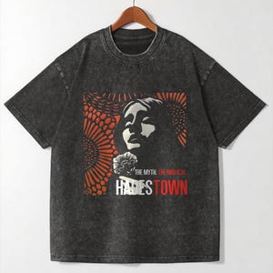 Hadestown Tour 2025 Custom Shirts Retro 90s Hip Hop Oversized Tee Desing Music Fan Men and Women Shirts
