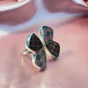 Cloisonné Enamel Butterfly Ring – Unique Artisan Jewelry