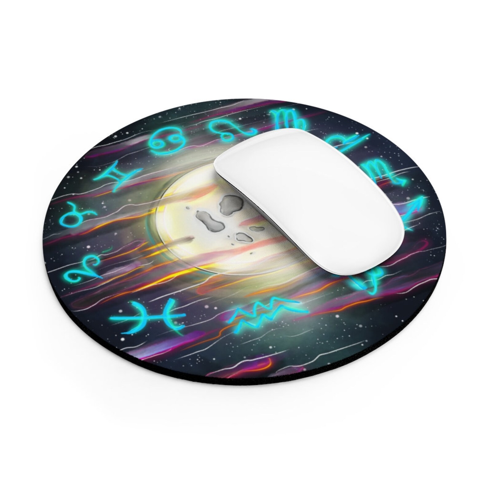 Full Moon Astrology Mouse Pad Etsy