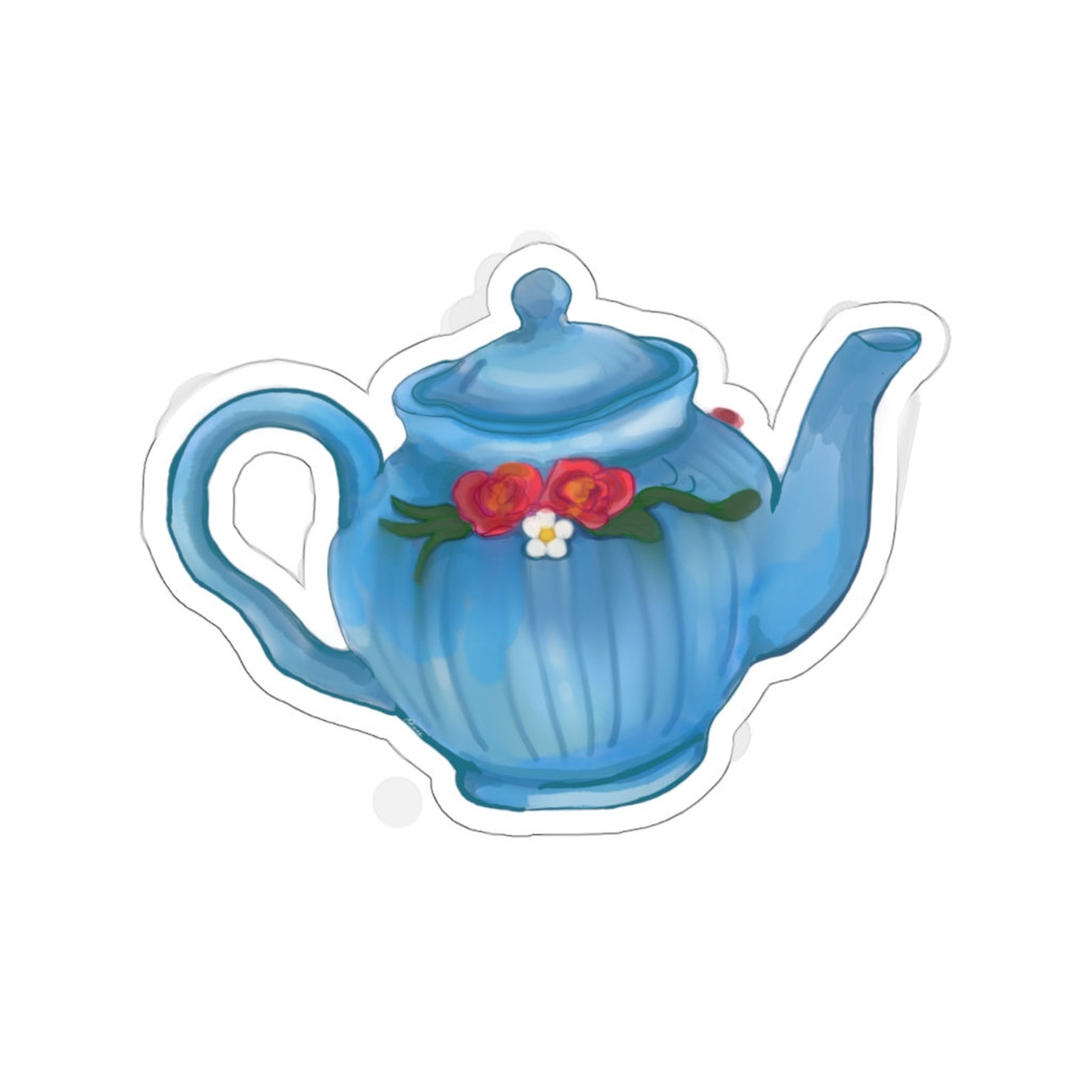 Cottagecore Teapot Sticker Etsy