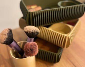 Stackable Makeup Organizer Tray – 3D Printed Modular Cosmetic Storage