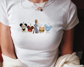 Embroidered Remy Bon Appetit Baby Tee, Ratatouille Baby Tee, Disney Epcot Outfit, Disneyland WDW Tee, Foodie Disney Gift