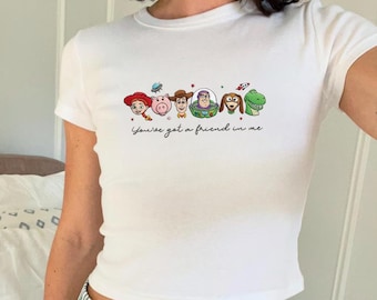 Embroidered Disney Toy Story Baby Tee, You've Got A Friend In Me Shirt, Pixar Toy Story Outfit, Magic Kingdom WDW Shirt, Disney Embroidery