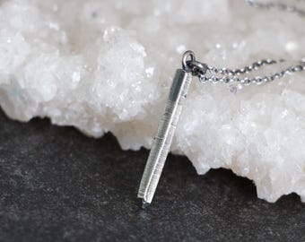 Solid Sterling Silver Cast Crystal Necklace, Crystal Jewelry, Witchy Gift, Layering Necklace... Kismet...
