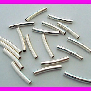 1.5mm x 10mm, 15mm, 20mm Sterling Silver S, curve, Straight, Square Tube  liquid space6r 20mm x 1.5mm S83 S109 S110 S110s S115