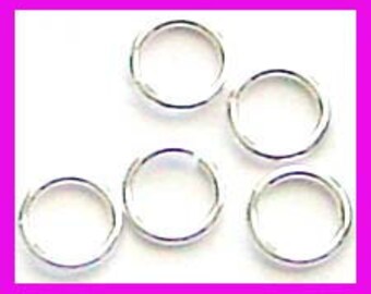 22 Gauge or 24 gauge 4mm, 5mm Sterling Silver Open O round Jump rings connector, chainmaille  R14 R15 r74