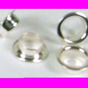 4mm 925 Sterling Silver Rivet Grommet Eyelets for  3.7mm hole F14