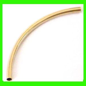 2mm x 20mm, 25mm, 30mm, 35mm, 40mm 14k Yellow Gold Filled curve arch liquid elbow tube GS220 -gs240