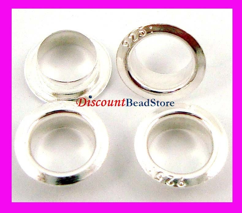 5mm 925 Sterling Silver Rivet Grommet Eyelets for Large Hole - Etsy