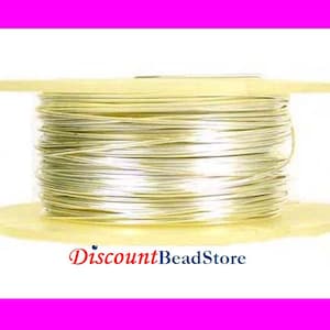 24 26 28 30 gauge solid 925 sterling silver Wire round beading Half Hard, Dead Soft .5 oz in spool