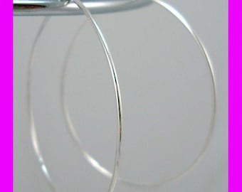 15mm 25mm 30mm 45mm 925 Sterling Silver round hoop earrings EarWires beading hoop ear wires  E56