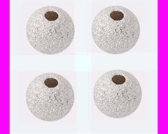 2mm 3mm 4mm 6mm 7mm 8mm solid sterling silver star dust stardust round bead spacers S92 S93 S94 S96 S97 S98