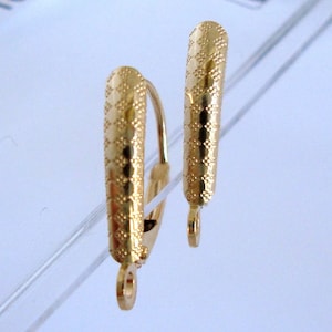 1 Pair Interchangeable Leverback Earring Hooks Earring Component in  Sterling Silver or 14K Gold Filled 
