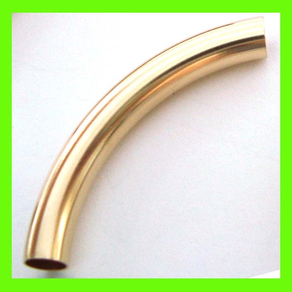 Curved Tube Bracelet Etsy