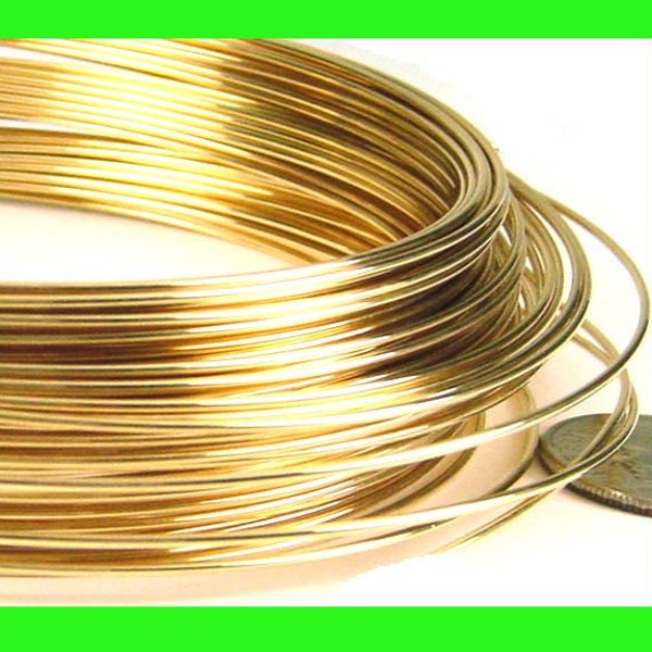 14 16 18 20 22 24 26 28 30 gauge 14k Yellow gold filled metal Wire round beading crocheting Half Hard, Dead Soft wire in coil