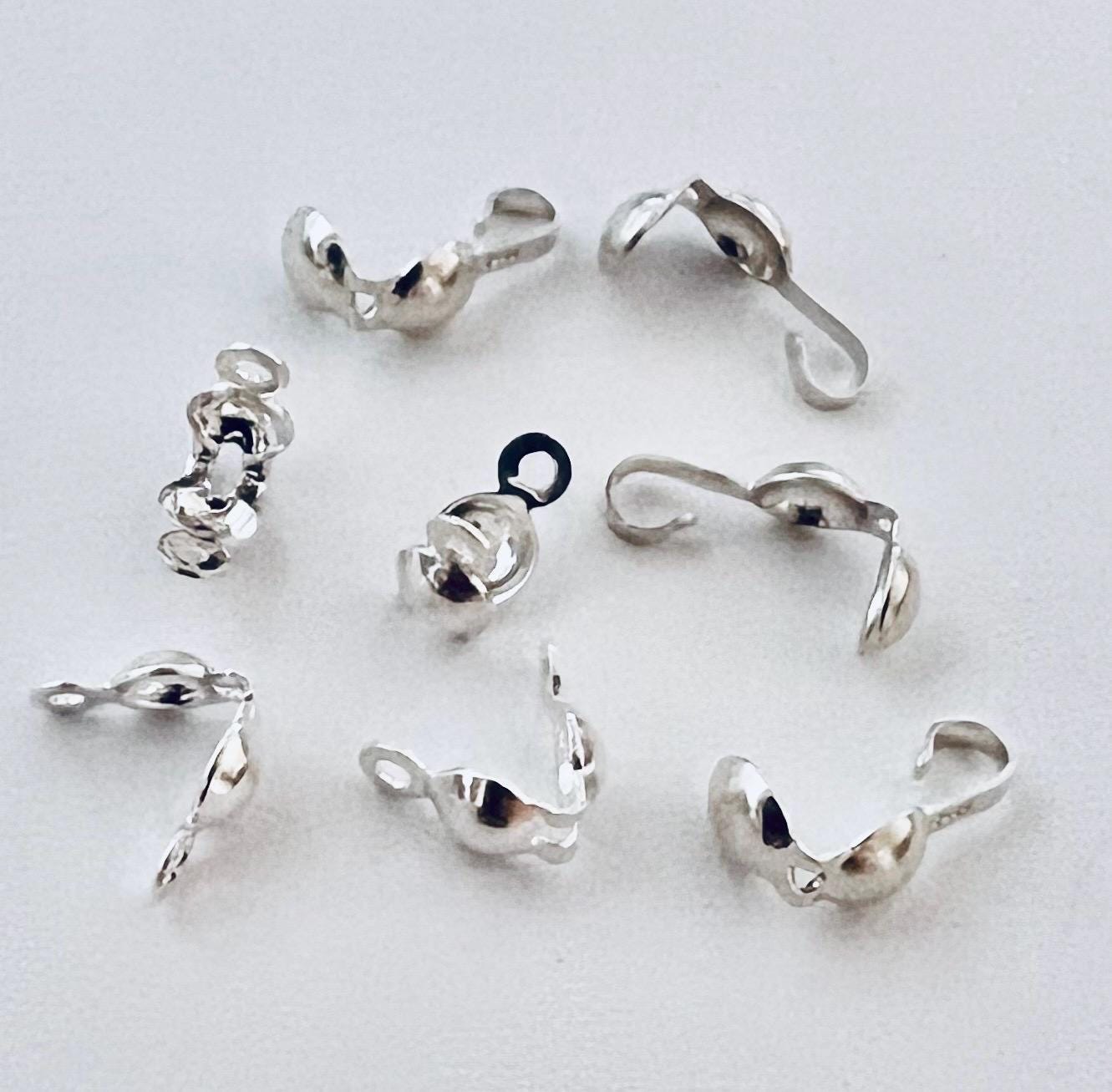 50pcs 925 Sterling Silber DIY Ohrring Haken Ball Schmuck Zubehörh3