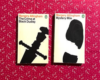 Margery Allingham vintage Penguin mystery paperbacks.