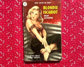 Blondie Iscariot - Libro de bolsillo de misterio vintage de Edgar Lustgarten.