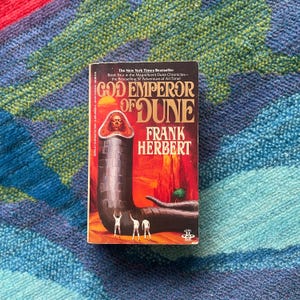 God Emperor of Dune - Frank Herbert vintage sci-fi paperback book.