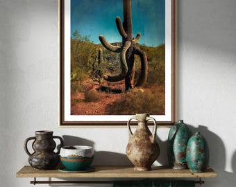 Saguaro Landscape - Octopus | Archival Matte Print