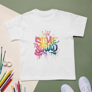 Slime Squad Kids Shirt - Fun Slime Print Tee for Children