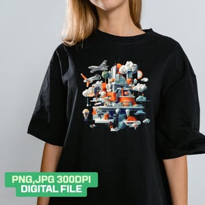 Innovatie png-ontwerp, koolstofvrije png, presentatie van de missie en waarden van het bedrijf, sublimatie T-shirtontwerp, digitale download, png
