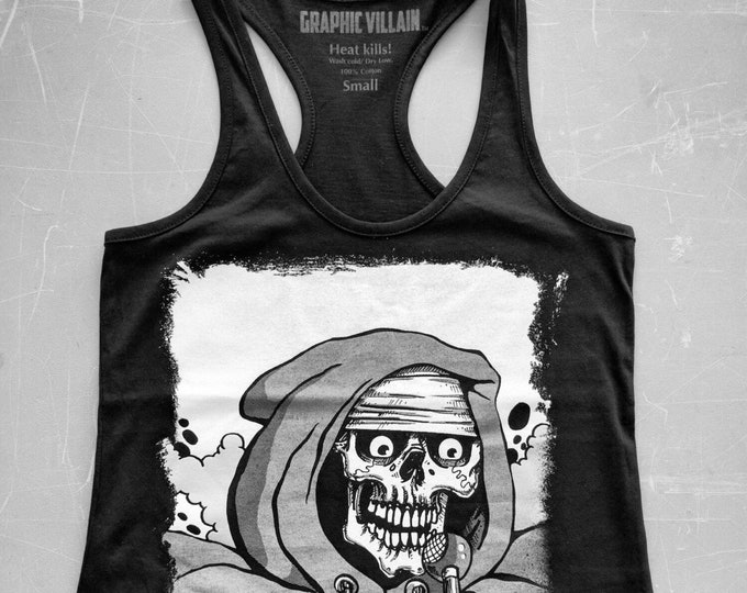 Graphic Villain operation doomsday ultra soft womans ring spun racerback