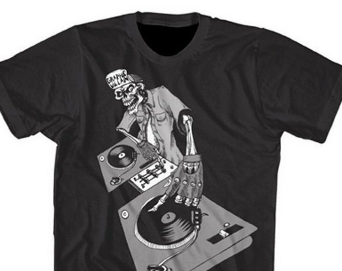 Graphic Villain DJ Turntable Hip Hop shirt