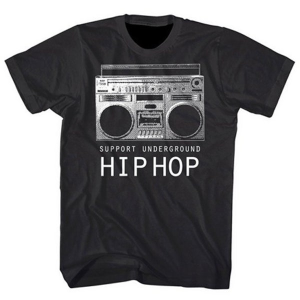 Support Underground Hip Hop Boombox shirt by Graphic Villain