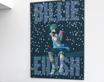 Billie Eilish Poster Digitale Print