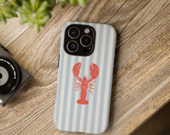Kreeft telefoonhoesje, stevige hoesjes, kustdecoratie, cadeau voor strandliefhebbers, zomeraccessoires, nautisch thema