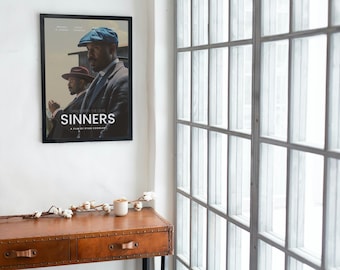 ZINNERS Filmposter | Vintage bioscoopstijl wandkunst | Michael B. Jordan | Retro filmdecor